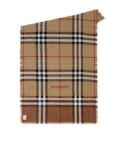 burberry reversible check scarf.